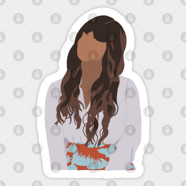 Tahani Sticker by Johadesigns